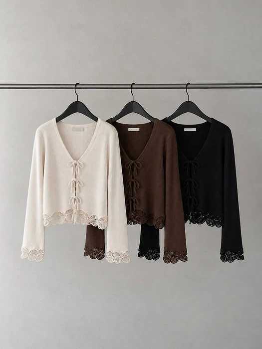 Floral Eyelet Cardigan Floral Eyelet Cardigan by Dress Room for Women - catalog view