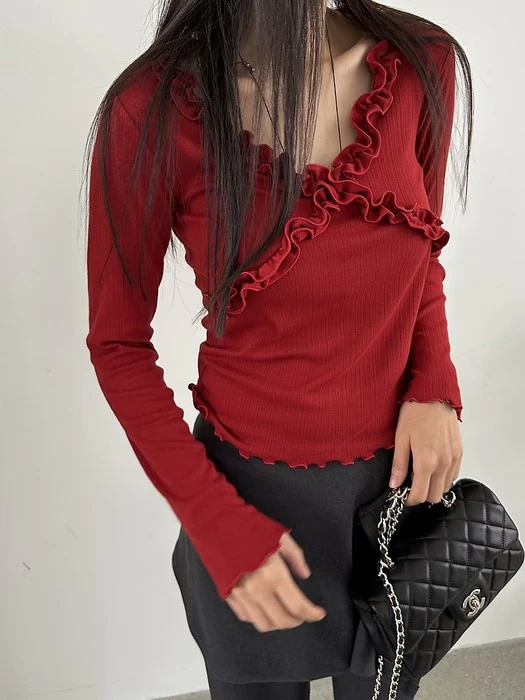 V-Shirring Tee V-Shirring Tee by Baguette for Women - catalog view