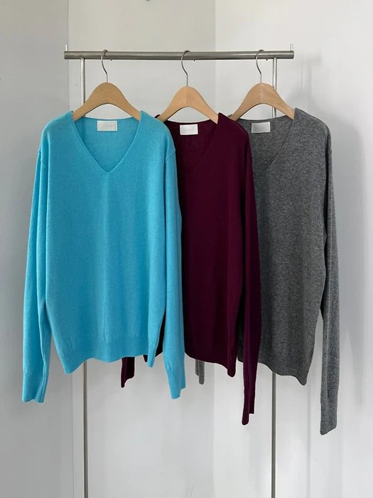 Cashmere V-Neck Knit Cashmere V-Neck Knit by Yikho for Women - catalog view