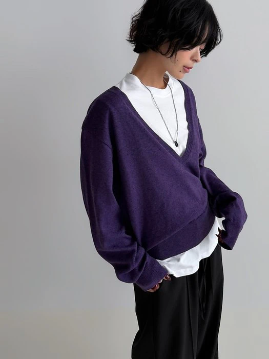 Deep V-Neck Knit Deep V-Neck Knit by Yikho for Women - catalog view