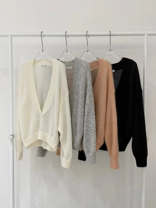 M Deep V-Neck Knit M Deep V-Neck Knit by Neroli36 for Women - catalog view