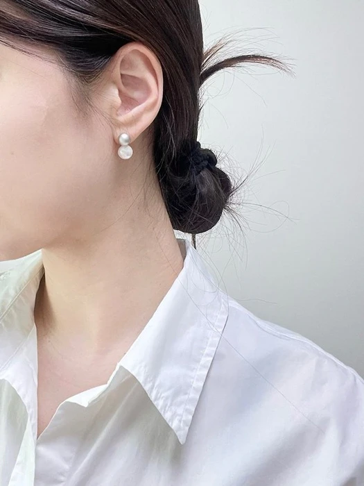 Doublie Pearl Earrings by Eeiitt for Women - catalog view