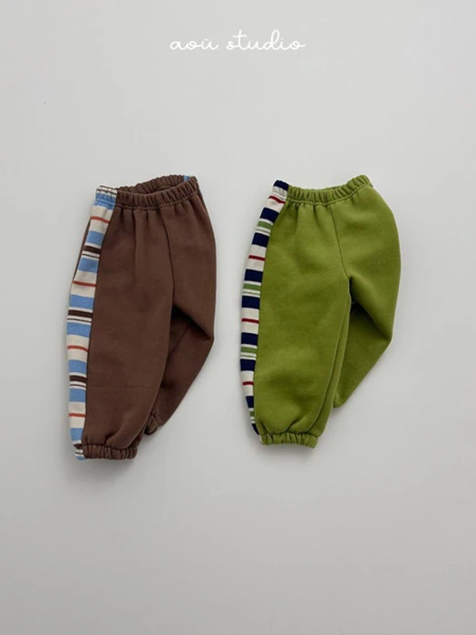 Holly Striped Jogger Pants Holly Striped Jogger Pants by Aou Studio for Child - catalog view