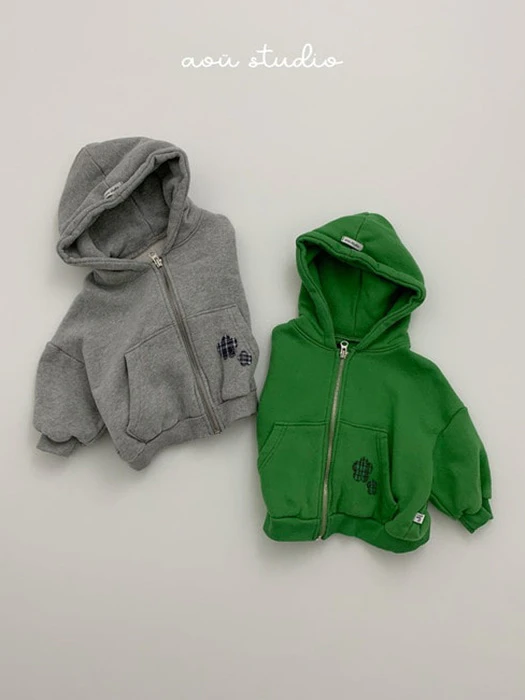Flower Hooded Zip-Up Flower Hooded Zip-Up by Aou Studio for Child - catalog view