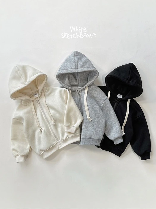 Hug Fleece Hooded Zip-Up by Whitesketchbook for Child - catalog view