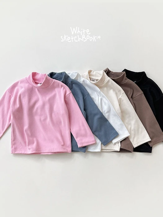 New Half Neck Peach Turtleneck by Whitesketchbook for Child - catalog view