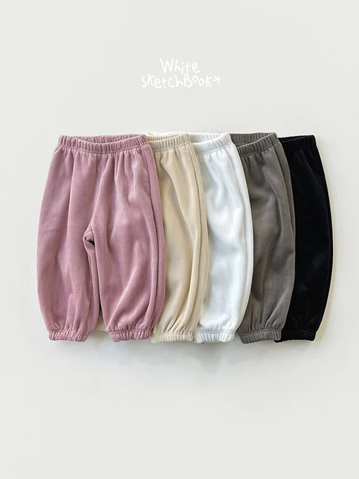 Ribbed Mink Jogger Pants by Whitesketchbook for Child - catalog view
