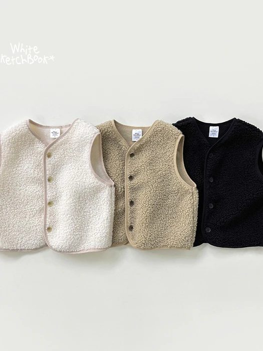 Bichon Boucle Vest by Whitesketchbook for Child - catalog view