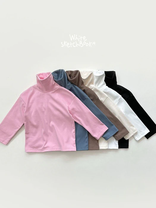 Peach Turtleneck Tee by Whitesketchbook for Child - catalog view