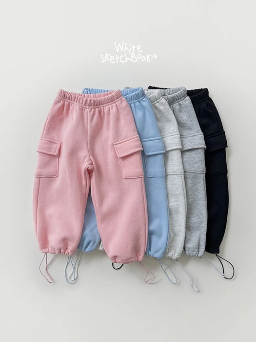 Fleece String Cargo Pants by Whitesketchbook for Child - catalog view