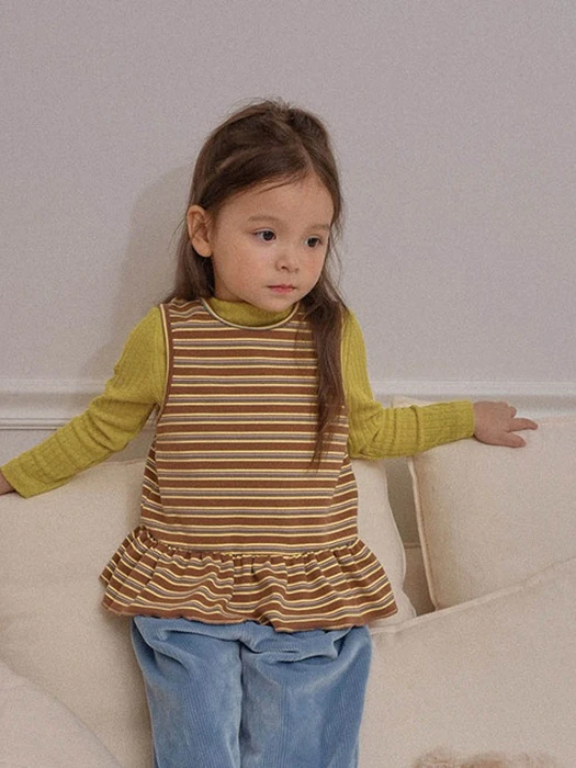Woolly Sleeveless Frill Tee by Amber for Child - catalog view