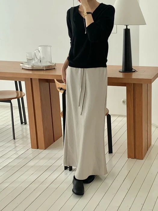 Eyelet Satin Long Skirt by Something Else for Women - catalog view
