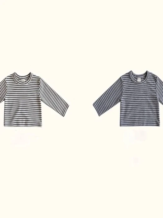Peach Stripe Tee Peach Stripe Tee by Mini mellow for Child - catalog view