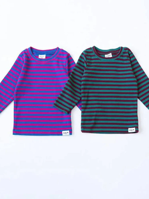 Striped Ribbed T-shirt Striped Ribbed T-shirt by Pom for Baby - catalog view