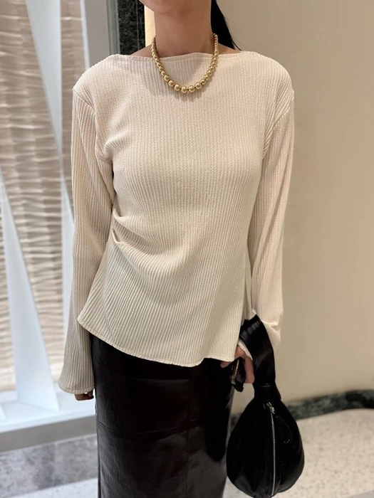 Lilly Pleats Asymmetric Blouse by Lenoii for Women - catalog view