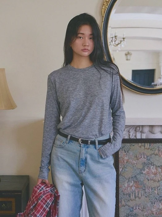 Terra Round-Neck Basic Tee by Lenoii for Women - catalog view