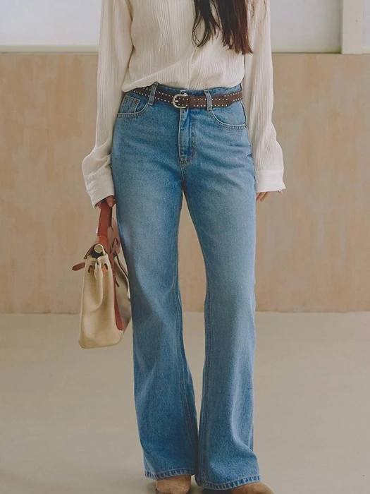 Dear Bootcut Denim Pants Dear Bootcut Denim Pants by Lenoii for Women - catalog view