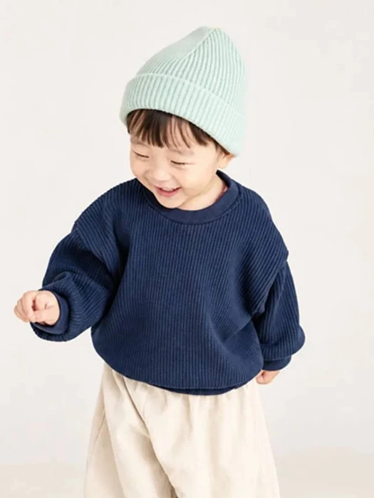 Thick Waffle Sweatshirt Thick Waffle Sweatshirt by Mini mellow for Child - catalog view