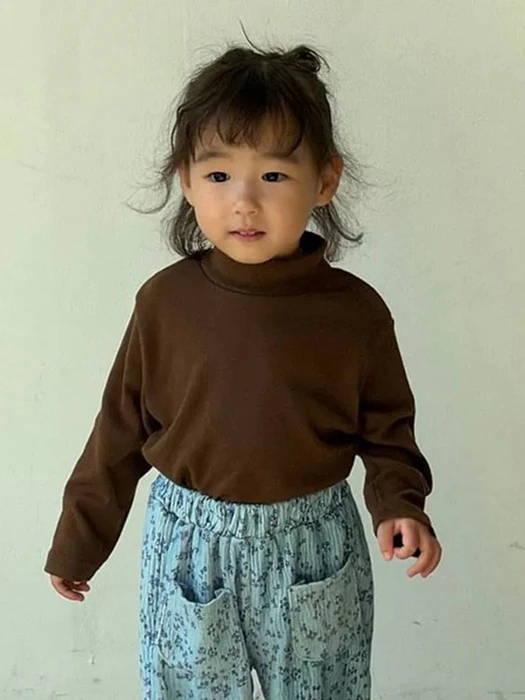 Fleece Half Mock Neck Tee Fleece Half Mock Neck Tee by Cream Bbang for Child - catalog view