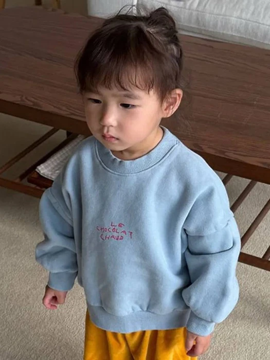 Fleece Chocolat Sweatshirt by Cream Bbang for Baby - catalog view