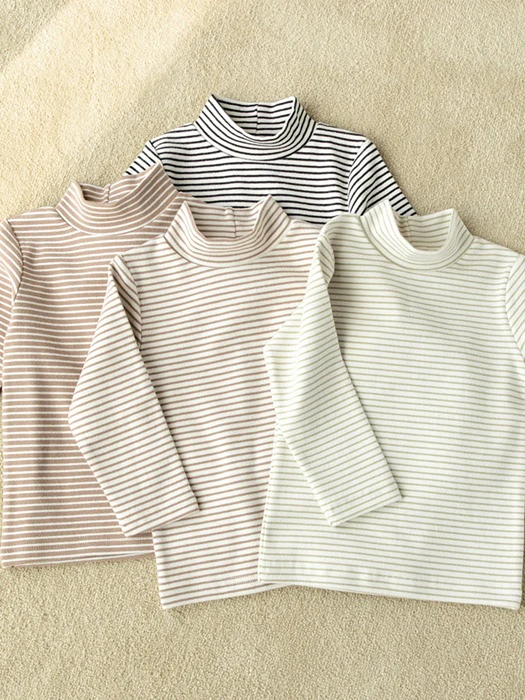Plain Mock Neck Tee by Kids Clara for Baby - catalog view