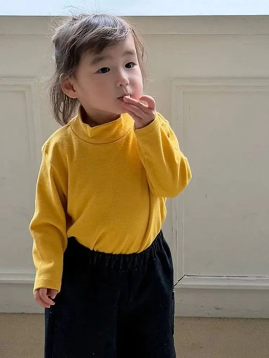 Cozy Half Mock Neck Tee Cozy Half Mock Neck Tee by Cream Bbang for Child - catalog view