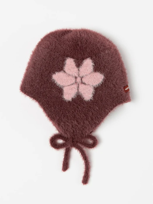 Mink Fluffy Rosy Knit Bonnet Mink Fluffy Rosy Knit Bonnet by Kids Clara for Baby - catalog view