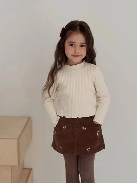 Cozy Ribbed Tee by Momo Ann for Child - catalog view