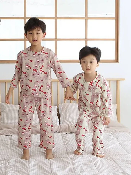 Cherry Bear Top & Bottom Set Cherry Bear Top & Bottom Set by Lime & Blue for Child - catalog view