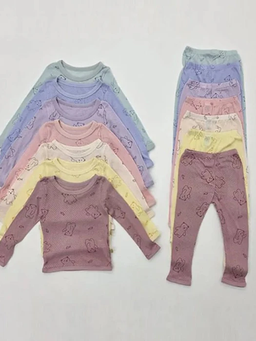 New Peach Bear Loungewear New Peach Bear Loungewear by Lime & Blue for Child - catalog view