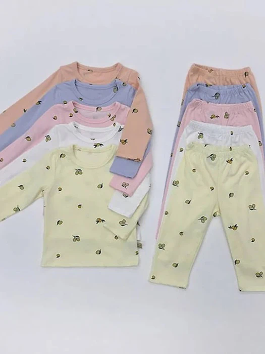 Straight Fit Olive Loungewear by Lime & Blue for Child - catalog view