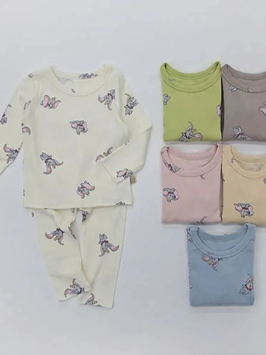 Elephant Slim Fit Loungewear Elephant Slim Fit Loungewear by Lime & Blue for Child - catalog view