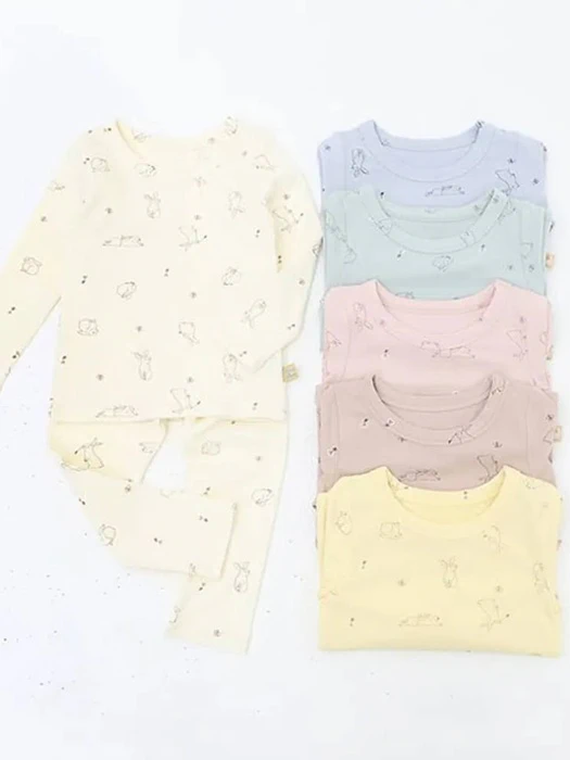 Flower Rabbit Slim Fit Loungewear Flower Rabbit Slim Fit Loungewear by Lime & Blue for Child - catalog view