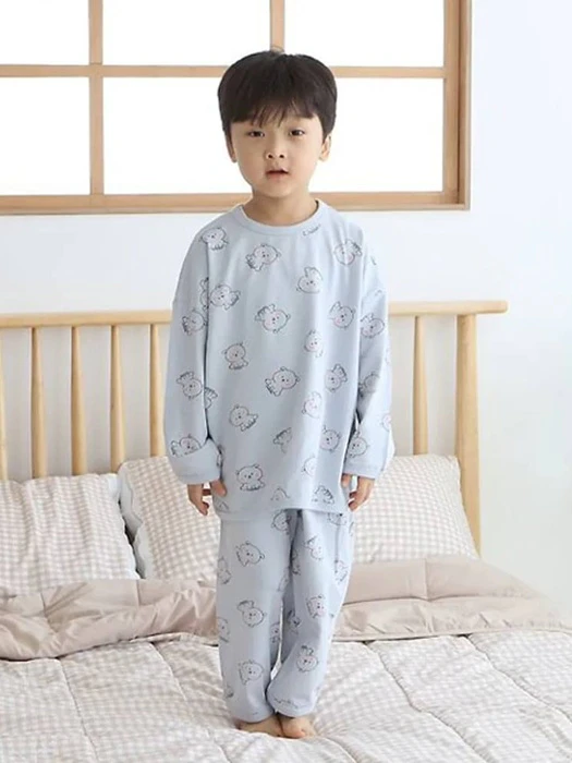 Doggy Top & Bottom Set Doggy Top & Bottom Set by Lime & Blue for Child - catalog view