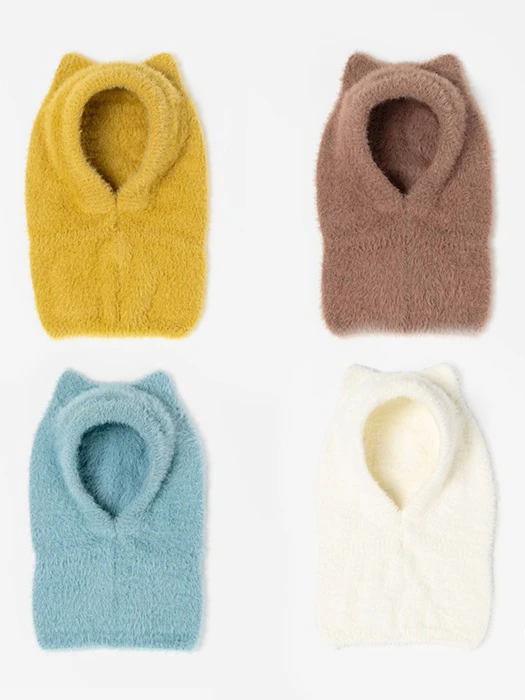 Mink Fluffy Knit Baby Balaclava Mink Fluffy Knit Baby Balaclava by Kids Clara for Baby - catalog view