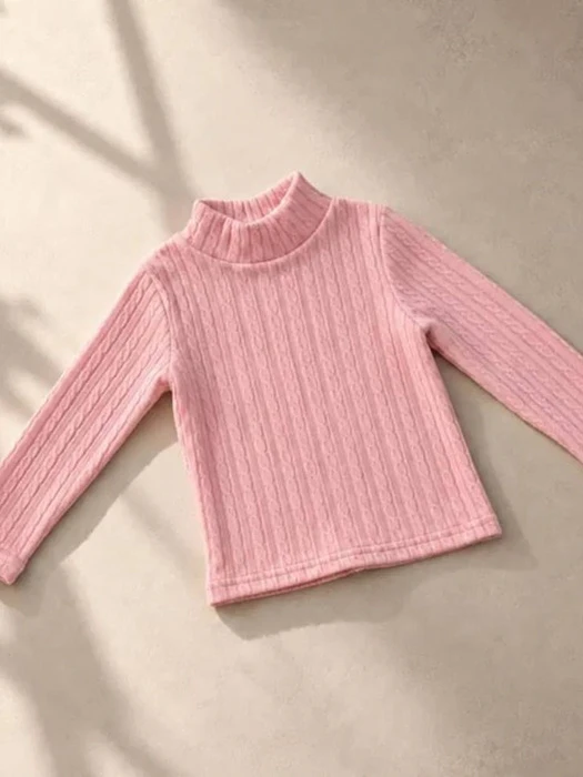 Twisted Half Mock Neck Tee by Flower J for Child - catalog view
