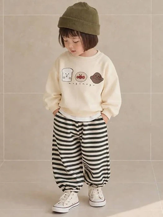 Butter Stripe Jogger Pants by Oh lavie for Child - catalog view