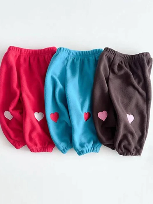 Heart Fleece Pants Heart Fleece Pants by My Bebe for Child unisex - catalog view