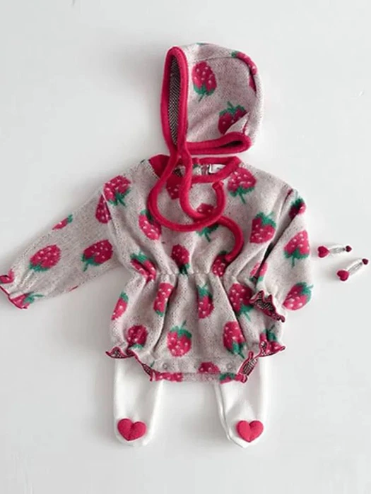 Creamy Banding Suit (Bonnet Set) Creamy Banding Suit (Bonnet Set) by My Bebe for Baby unisex - catalog view
