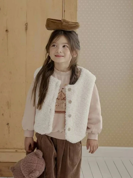 Teddy Vest by Go Go Picnic for Child girl - catalog view