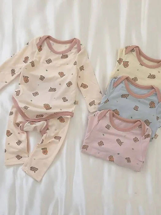 Capybara Top & Bottom Set – Baby Capybara Top & Bottom Set - Baby by Lime & Blue for Baby unisex - catalog view