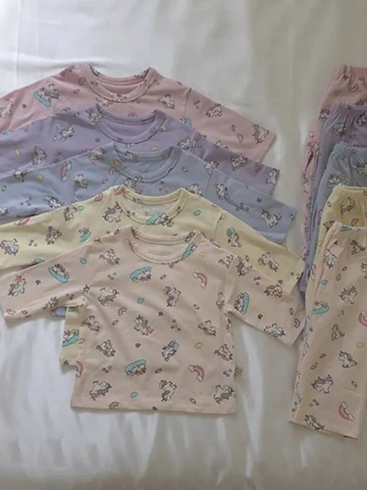 Unicorn Top & Bottom Set by Lime & Blue for Child unisex - catalog view