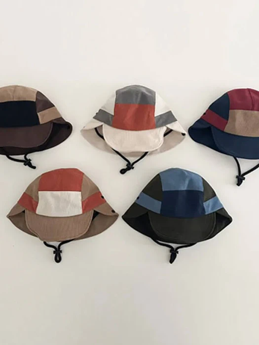Mix Block Camping Cap Hat Mix Block Camping Cap Hat by Miso for Child unisex - catalog view