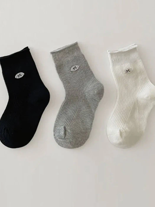 Point Ribbon Button Socks Point Ribbon Button Socks by Miso for Child unisex - catalog view