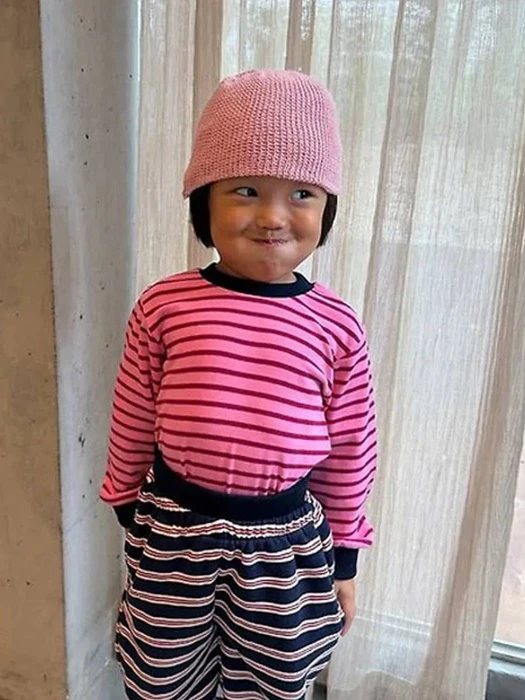 Banana Striped Tee Banana Striped Tee by Bobo j for Child unisex - catalog view