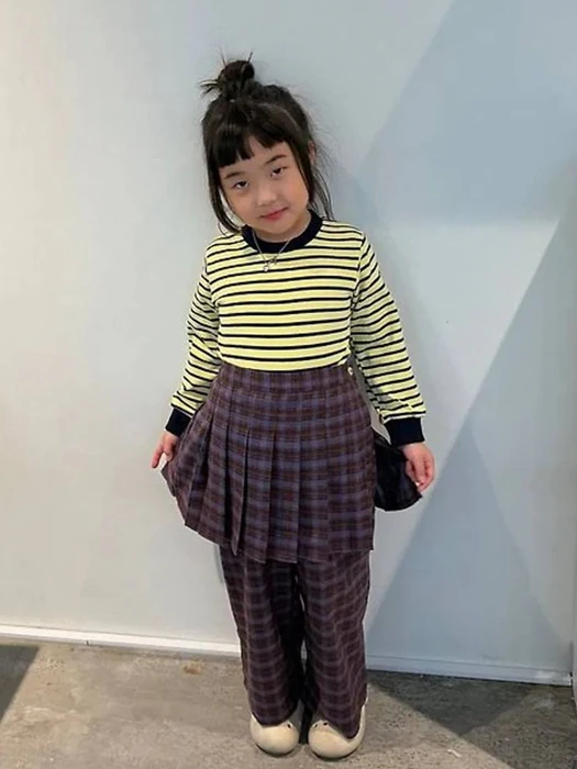 Check Pleated Pants Check Pleated Pants by Bobo j for Child unisex - catalog view