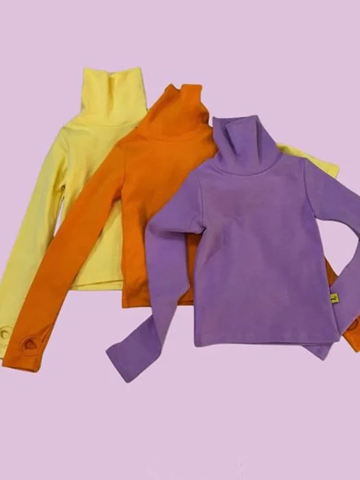 Color Warmer Neck Tee by Bobo j for Child unisex - catalog view