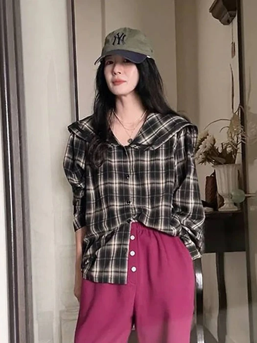 Sailor Check Shirt by OJODEPAPA for Women - catalog view