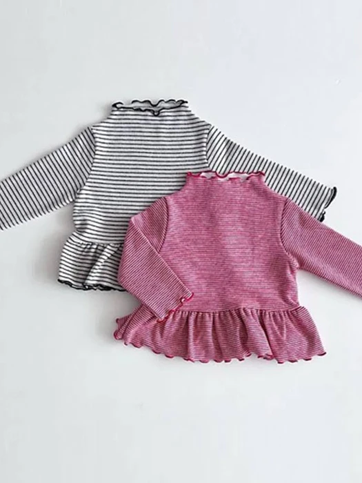 Ruffle Half Neck Tee Ruffle Half Neck Tee by My Bebe for Child unisex - catalog view
