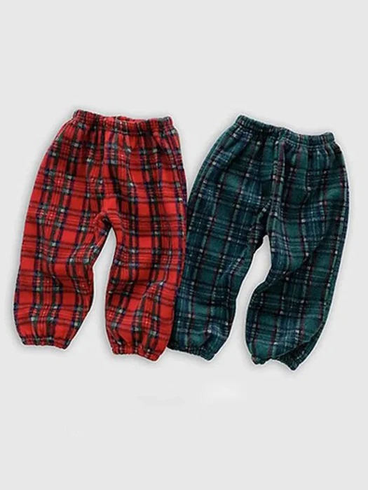 Tartan Check Fleece Pants Tartan Check Fleece Pants by Awesome Bebe for Child - catalog view